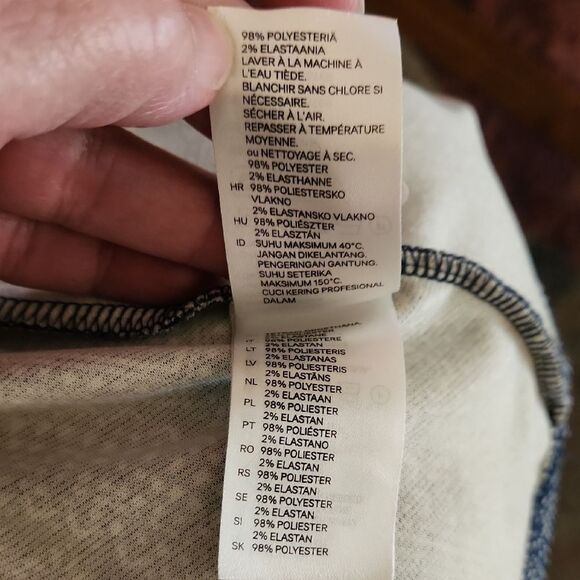 H&M Navy Blue Sundress Midi Womens Large - Picture 7 of 7